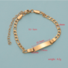 Stainless Steel Gold-Plated Link Bracelet