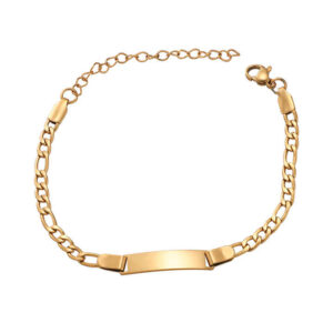 Stainless Steel Gold-Plated Link Bracelet