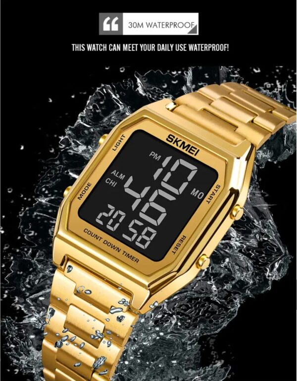 Classic digital watch for men